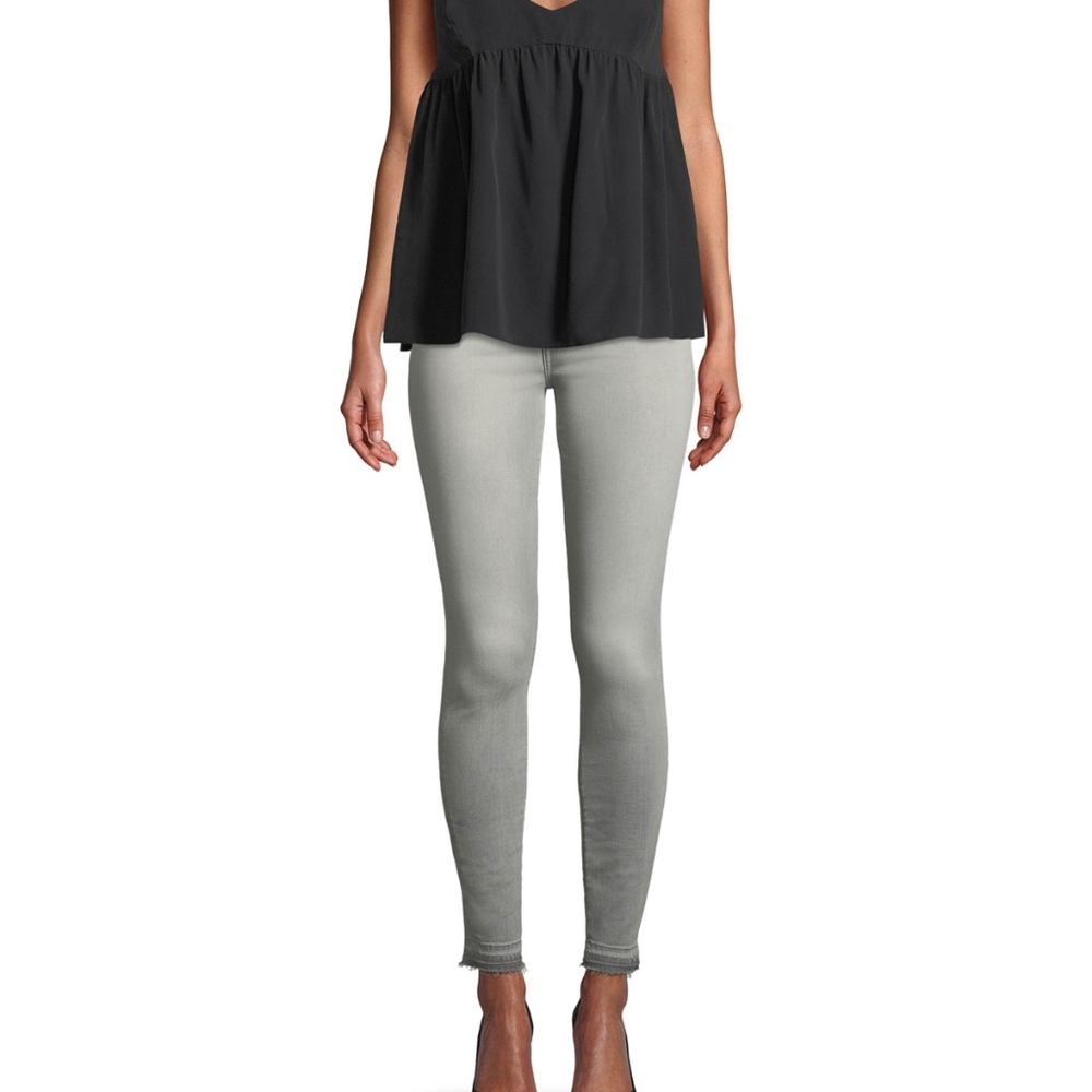 7 For All Mankind Ankle Skinny Jeans in Power Grey
